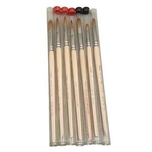 Seven (7) Tammy Taylor custom gel brush pens usa Sm Flat Large